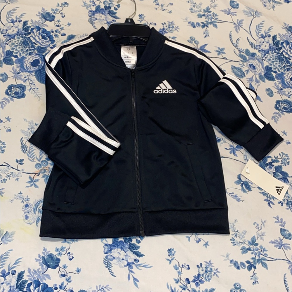 Adidas Black and White Track Jacket